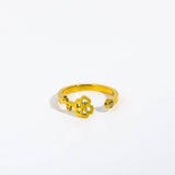 DECEMBER COLORED ZIRCONIA OPEN RING_CWMM5739