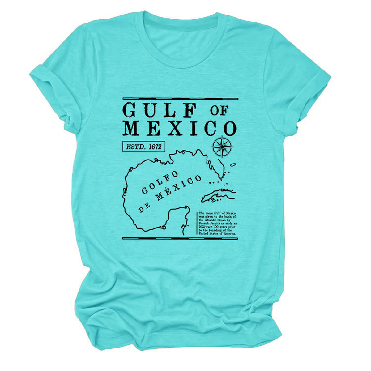 GULF OF MEXICO ESTD TEE SOFT COMFORT T SHIRT_CWTTSL0489