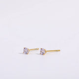DECEMBER BIRTHSTONE STUD EARRINGS 18K ZIRCON_CWAJE5040