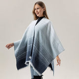 FAUX CASHMERE SHAWL GRADIENT SCARF SHAWL CAPE_CWASC2256