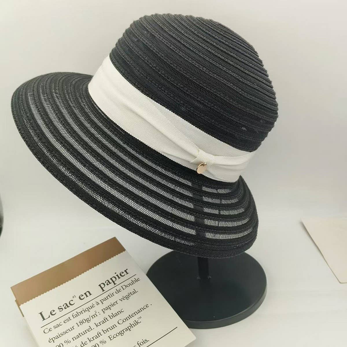 Wide Brim Sun Hat Sun Protection Straw Hat_Cwah3483