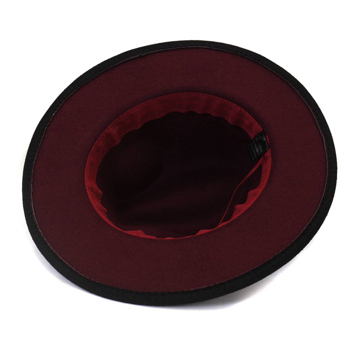 Women Warm Color Matching Belt Panama Hat_Cwah0707