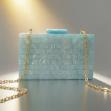 New Striped Pearl Acrylic Crossbody Evening Clutch_Cwab5986
