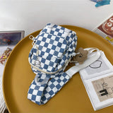 CLASSIC CONTRAST PLAID SHOULDER BAG_CWAB1607