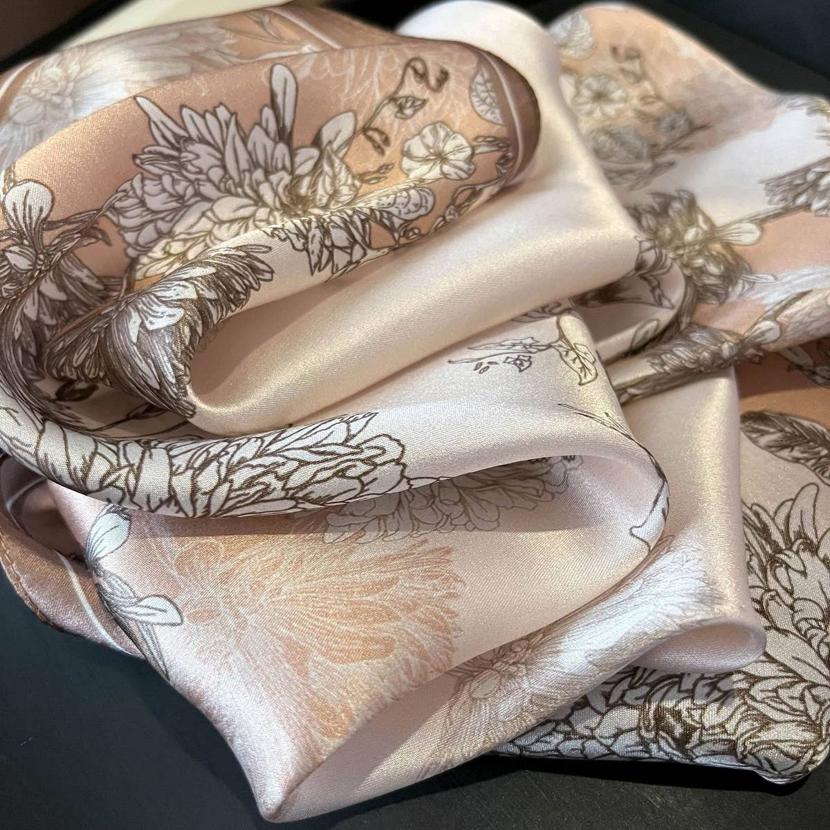 PURE SILK RIBBON SCARF 100 MULBERRY LONG TIE_CWASC0542