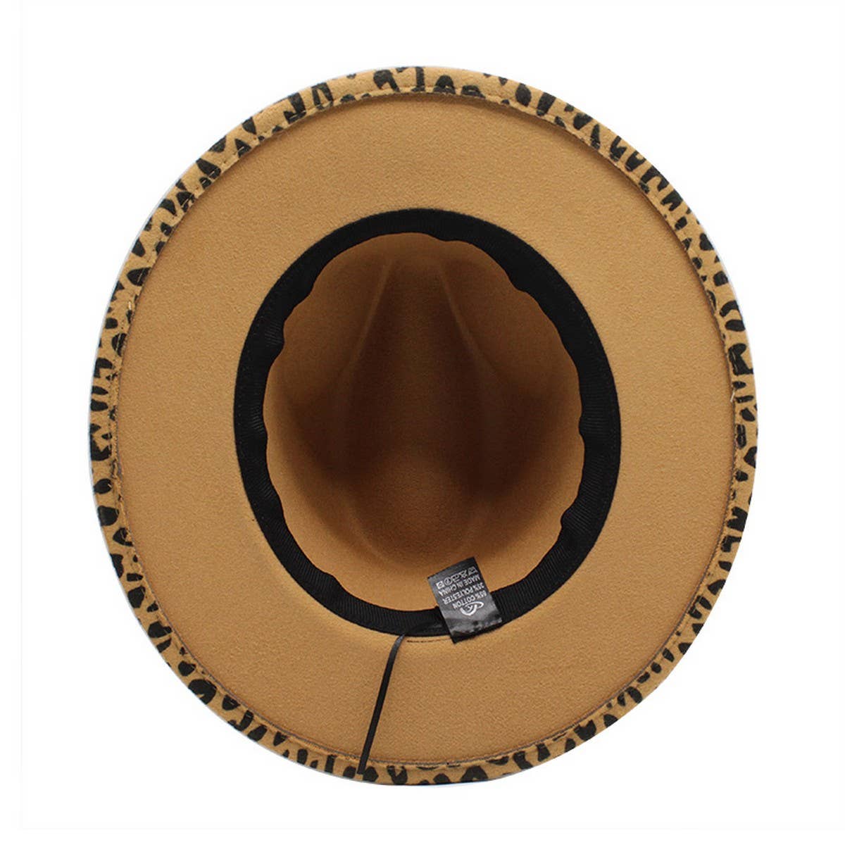 FASHION LEOPARD PRINT WOOLEN HAT JAZZ HAT FELT HAT_CWAH2567