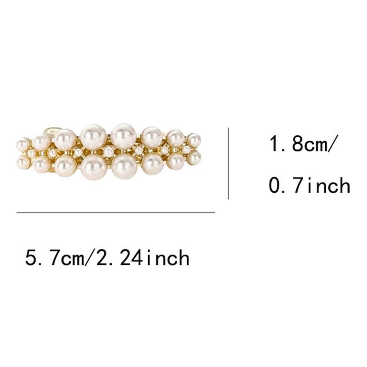 SIDE PEARL BANGS HAIRPIN FOREHEAD CLIP HEADDRESS_CWAHA4645