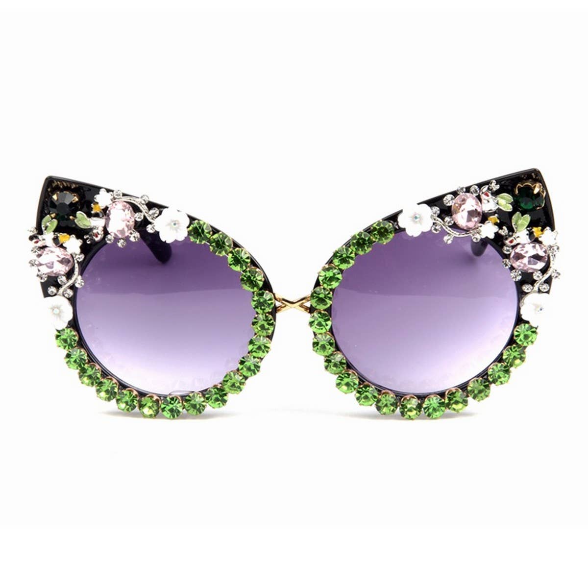 Versatile Flower Diamond Handmade Sunglasses_Cwasg0788
