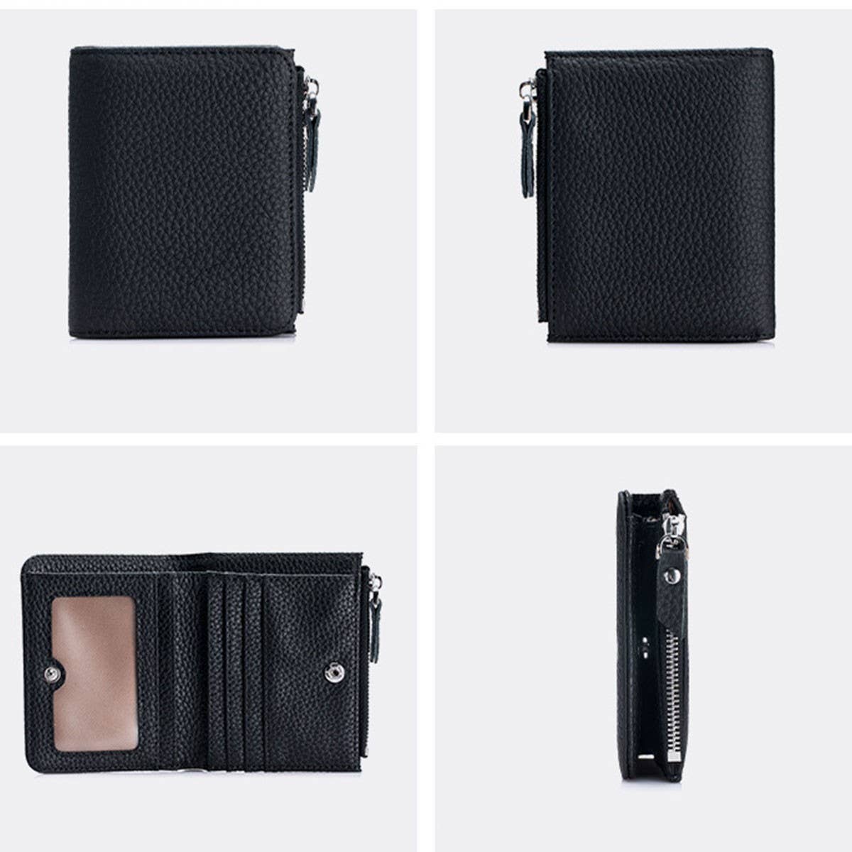 Ultra-Thin Short Card Holder Genuine Leather Wallet_Cwab3704