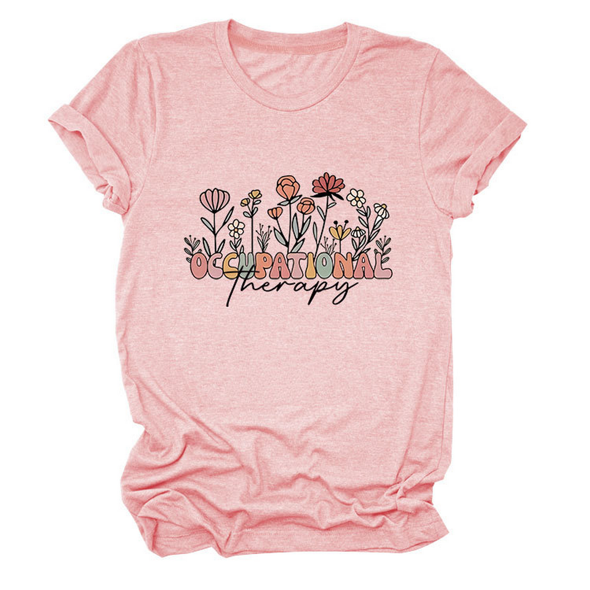 CASUAL CREW NECK TEE OCCUPATIONAL THERAPY THEME_CWTTS1531