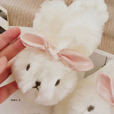 CARTOON SATIN RABBIT COTTON SLIPPERS FOR WOMEN_CWMM2947