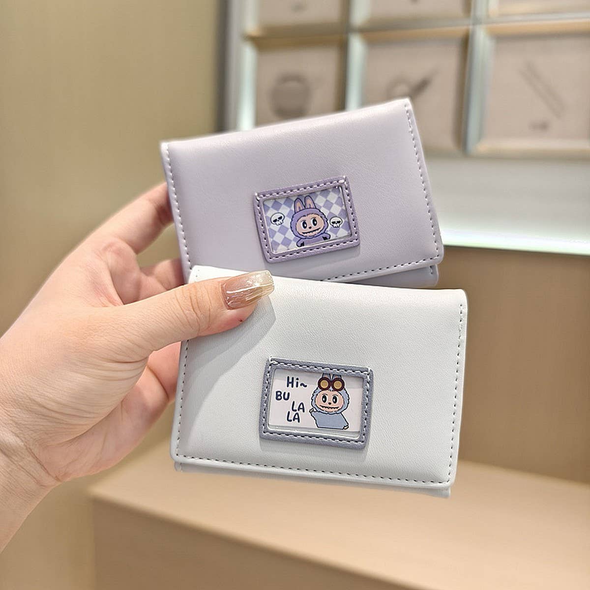 Cute Cartoon Mini 3-Fold Wallet For Students_Cwab06270