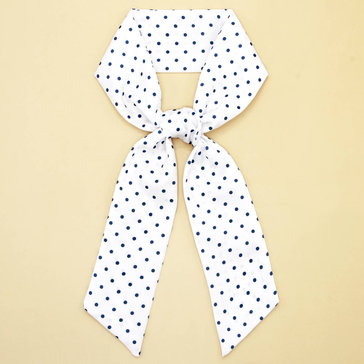 FLORAL LETTER SCARF HAIR TIE RIBBON_CWASC0065