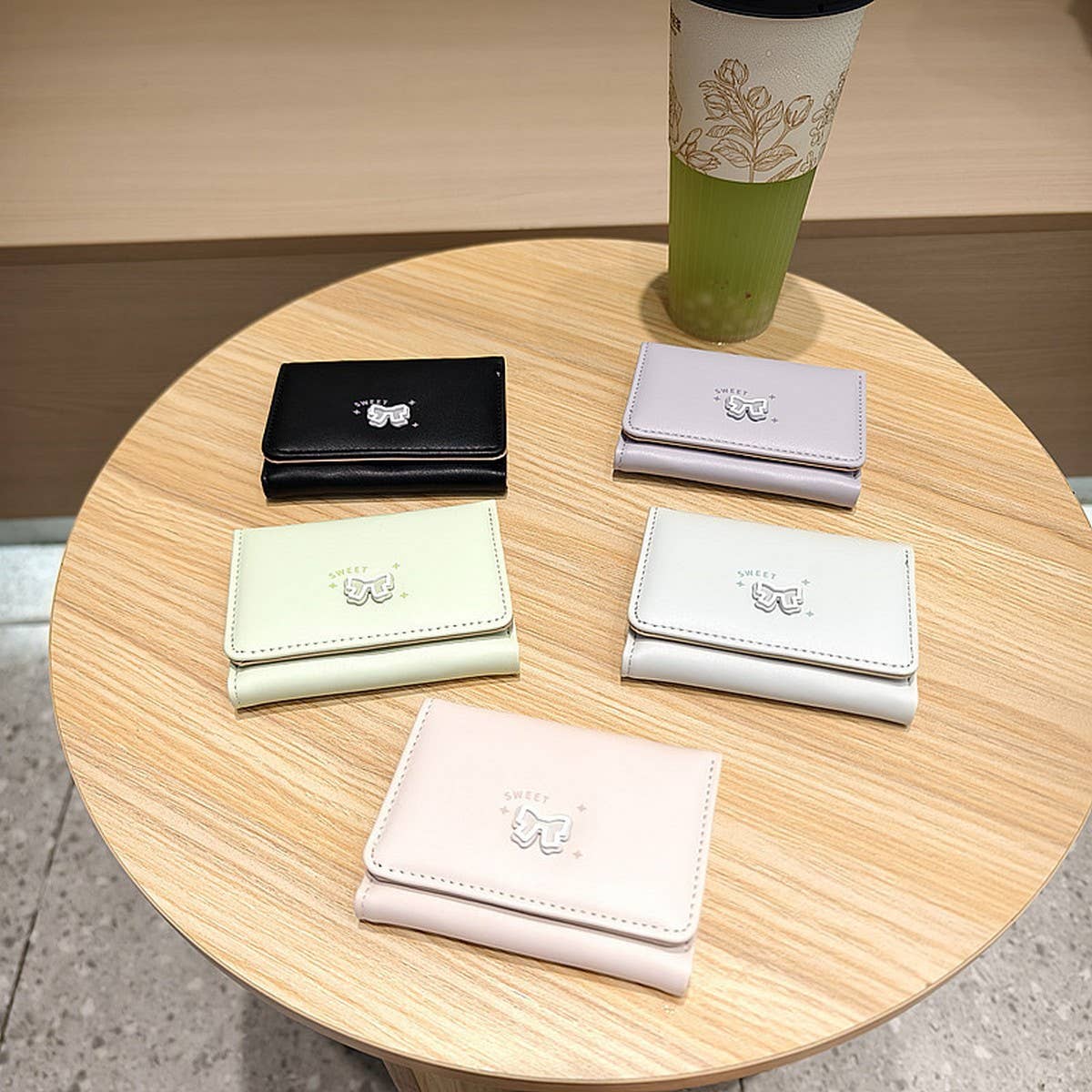 New Fresh Bow Mini 3-Fold Wallet For Women_Cwab06245
