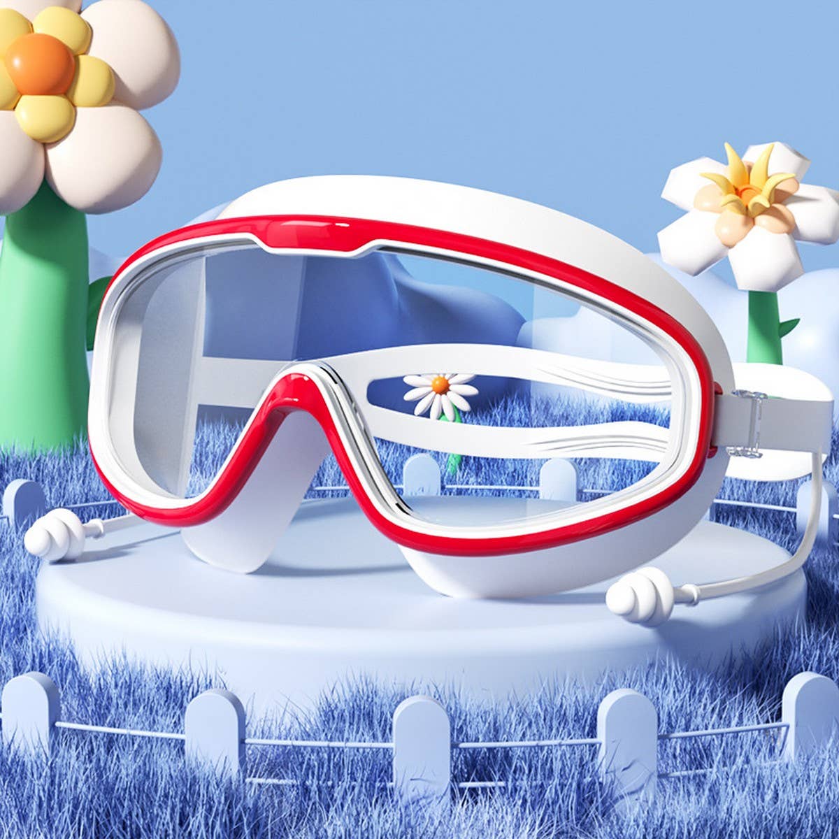 KIDS HD ANTI FOG SWIM GOGGLES LARGE STYLISH SSCWMM6647