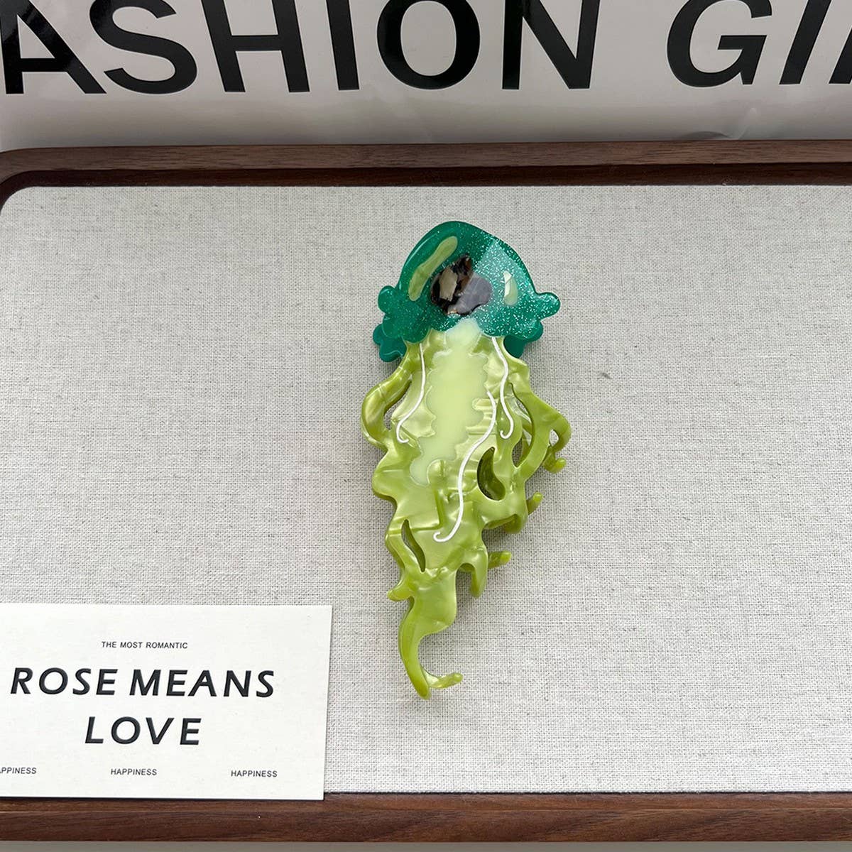 NEW JELLYFISH ACETATE CARTOON HAIR CLIP SSCWAHA5716