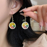 CUTE FRESH AND SWEET LEMON EARRINGS_CWAJE1635