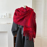 Cwasc03141_Vintage Reversible Scarf Boho Winter Warm Shawl