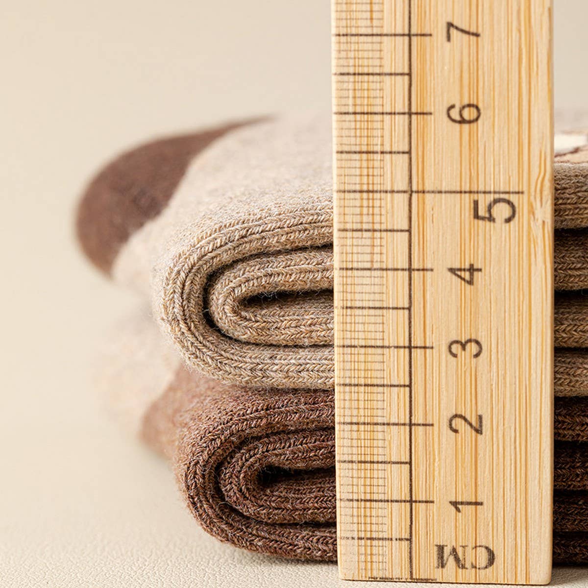 Cute Bear Terry Slouchy Sleep Crew Socks_Cwms03364