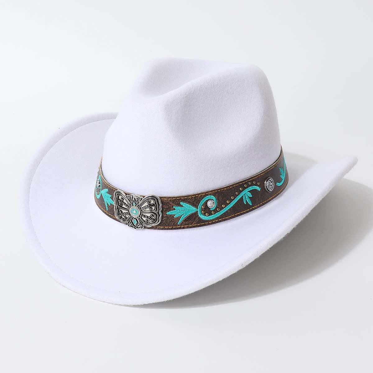 Unisex Western Cowboy Straw Sun Hat_Cwah3659