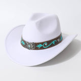 Unisex Western Cowboy Straw Sun Hat_Cwah3659