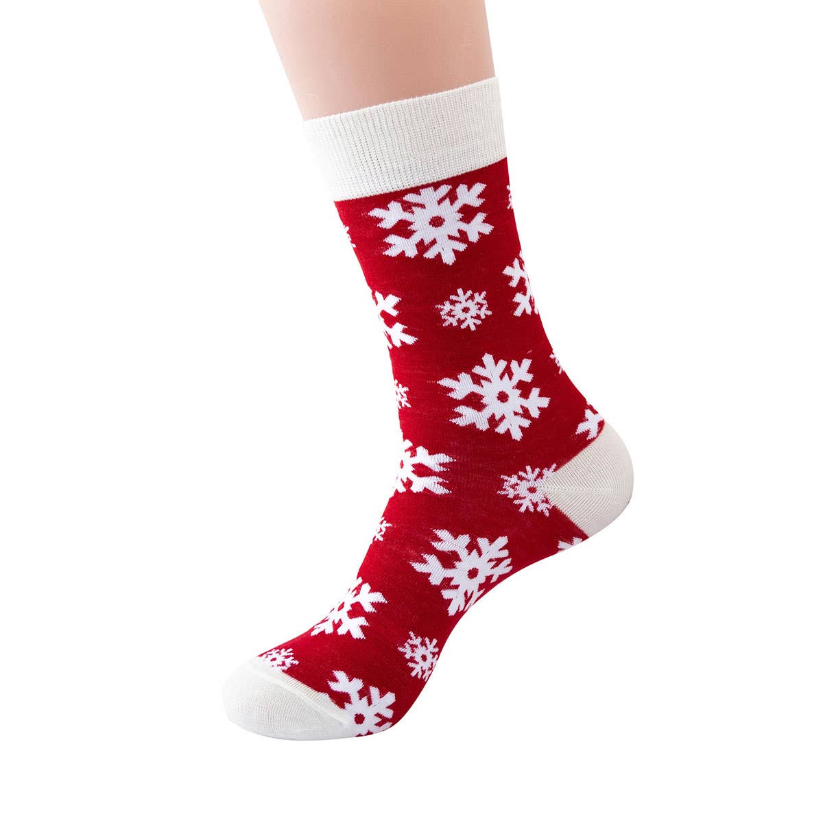 CHRISTMAS PATTERN CREW SOCKS_CWMS0202