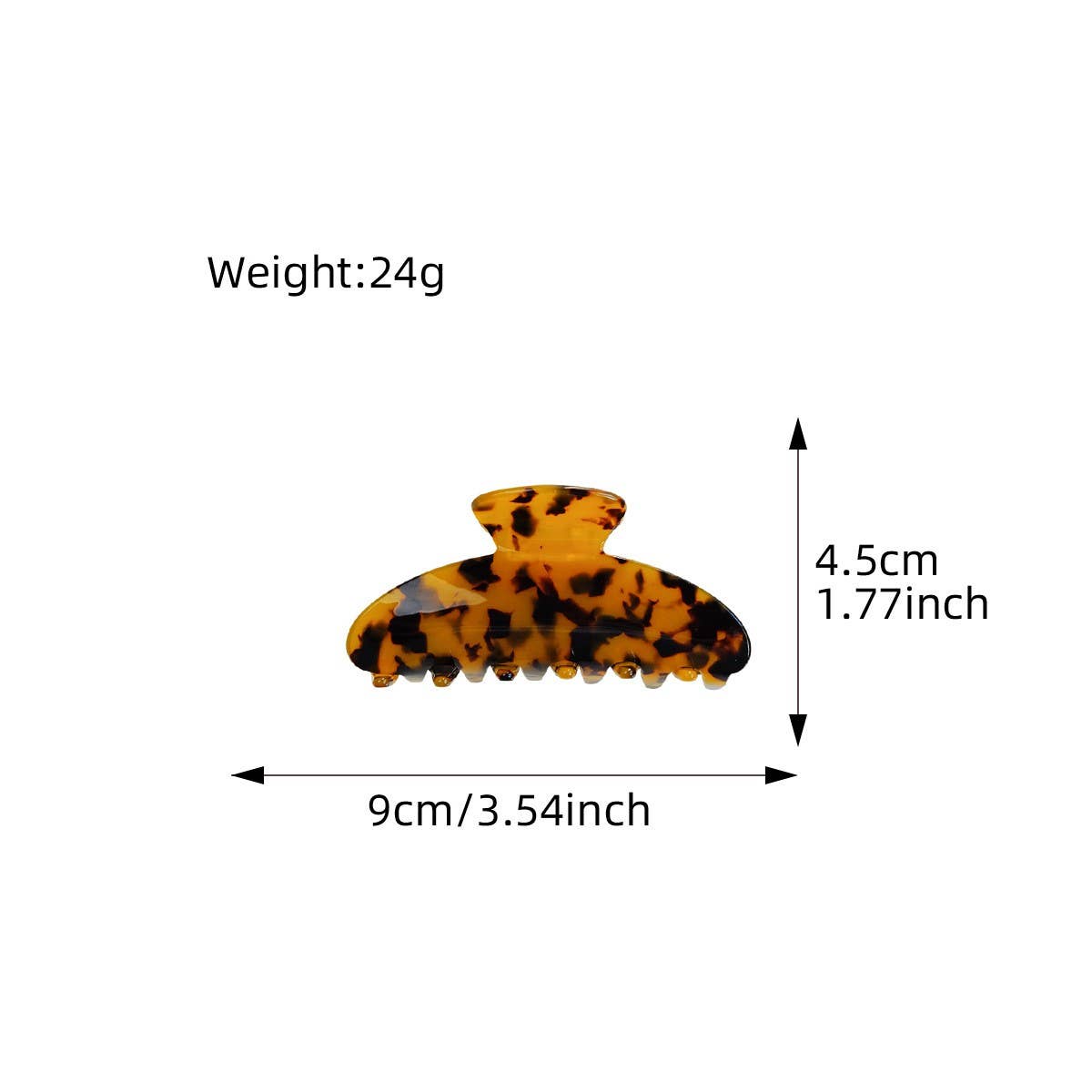 ACETATE HAIR CLIP INS TRENDY QUICKSAND SHARK CLIP_CWAHA2090