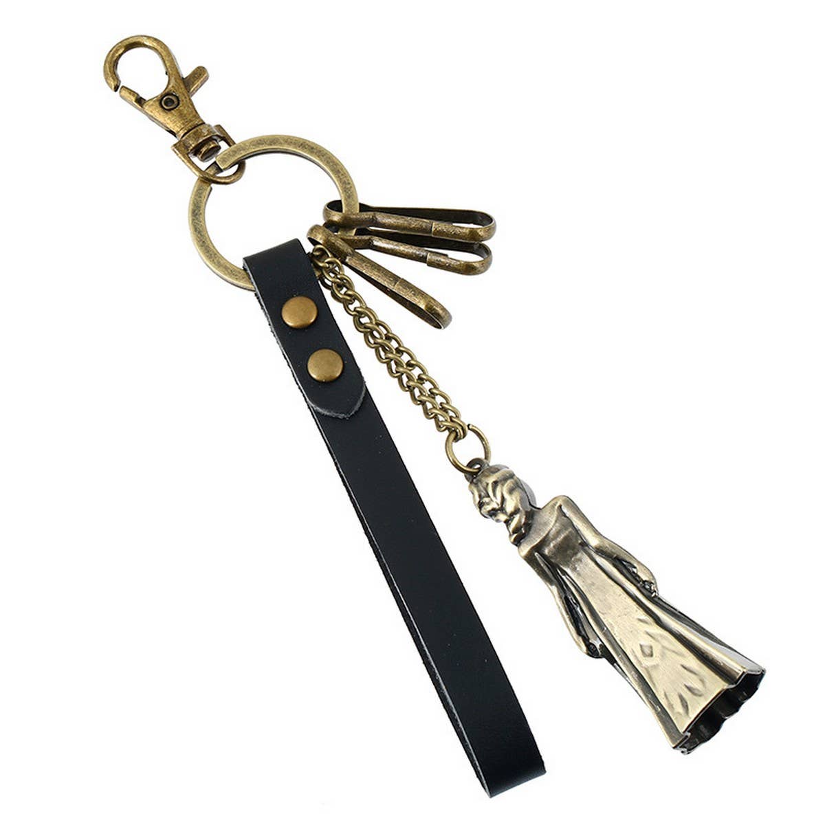 CREATIVE CAR PENDANT RETRO LEATHER KEYCHAIN_CWMM5032