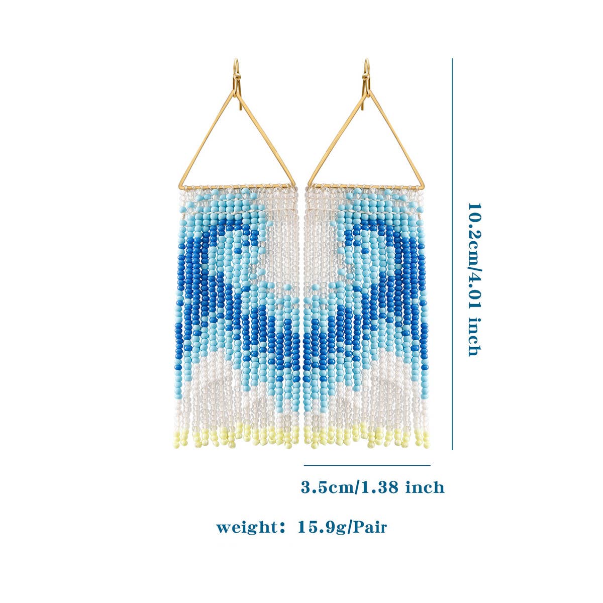 RESORT STYLE BEADED WAVY TASSEL PEARL EARRINGS_CWAJE1652