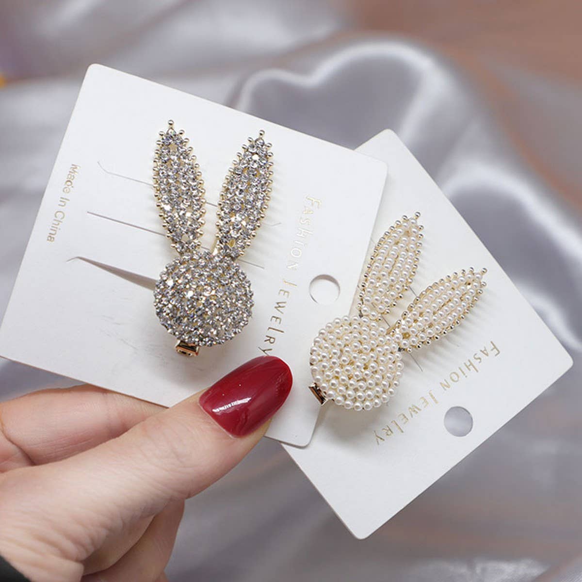 CUTE RABBIT EARS HAIR CLIP STUDENT BANG PIN_CWAHA4701