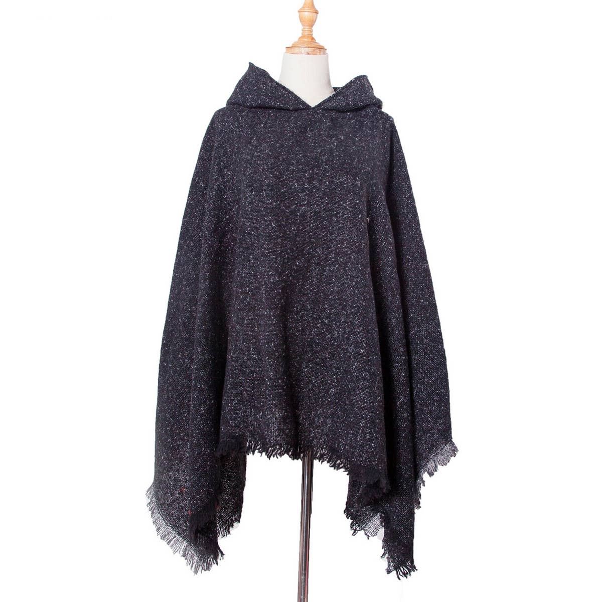 2024 NEW STYLE PULLOVER HOODED CAPE SHAWL_CWASC1205