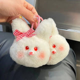 CUTE WOOL BUNNY CAR KEYCHAIN PENDANT ACCESSORIES_CWMM2601