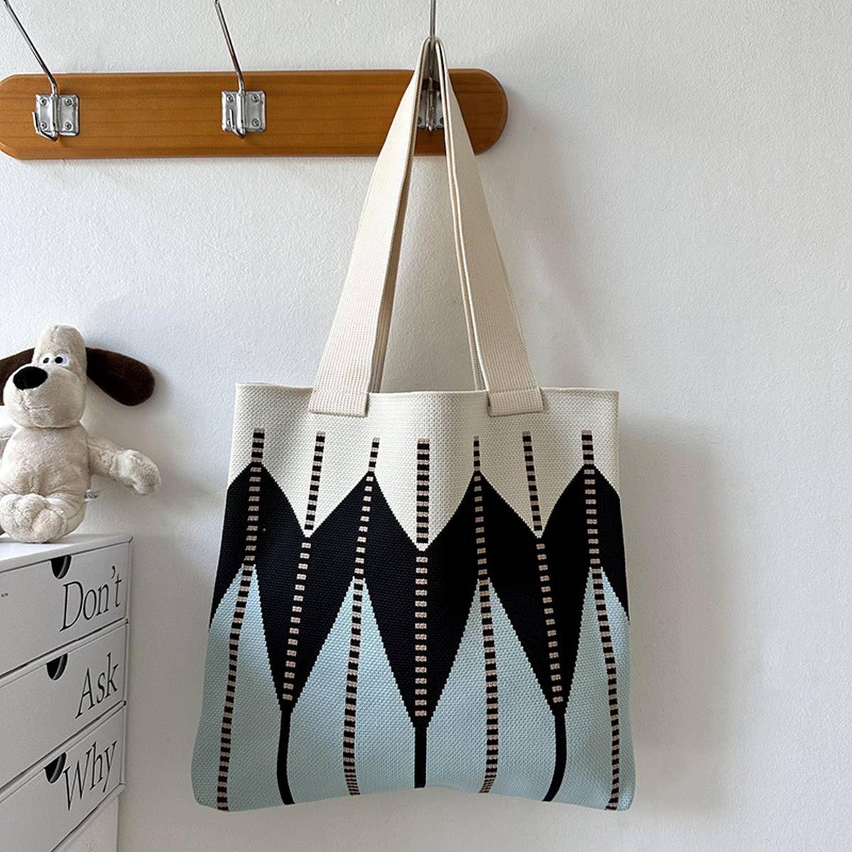 Women Large Capacity Woven Tote Bag_Cwab3082