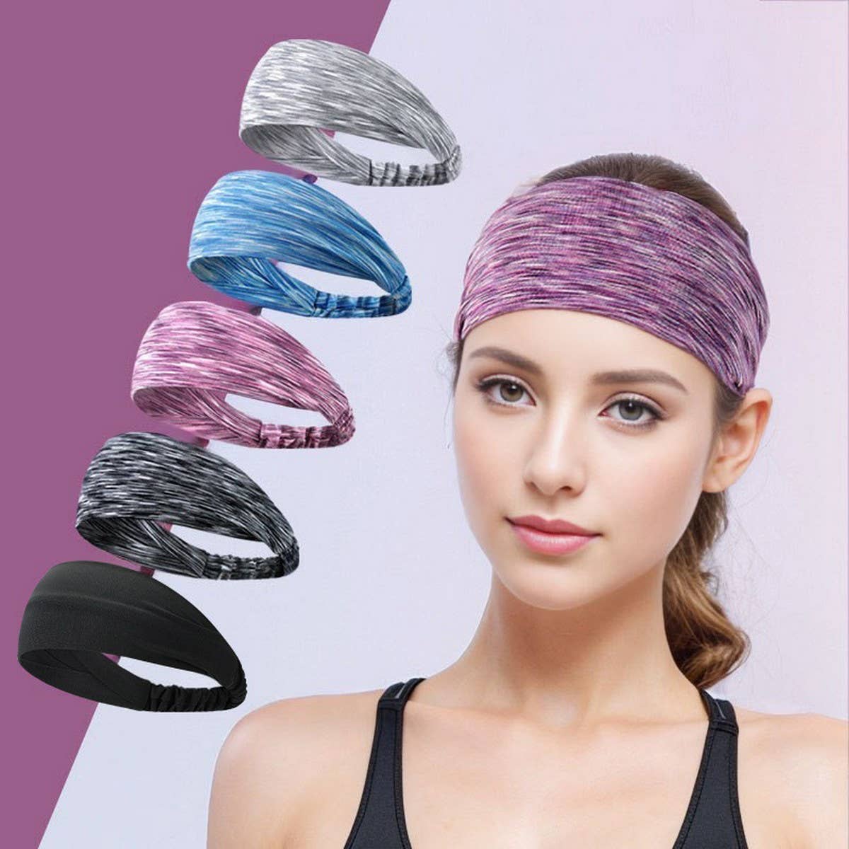 BREATHABLE SWEATBAND FOR YOGA TENNIS WORKOUTS_CWMM7950