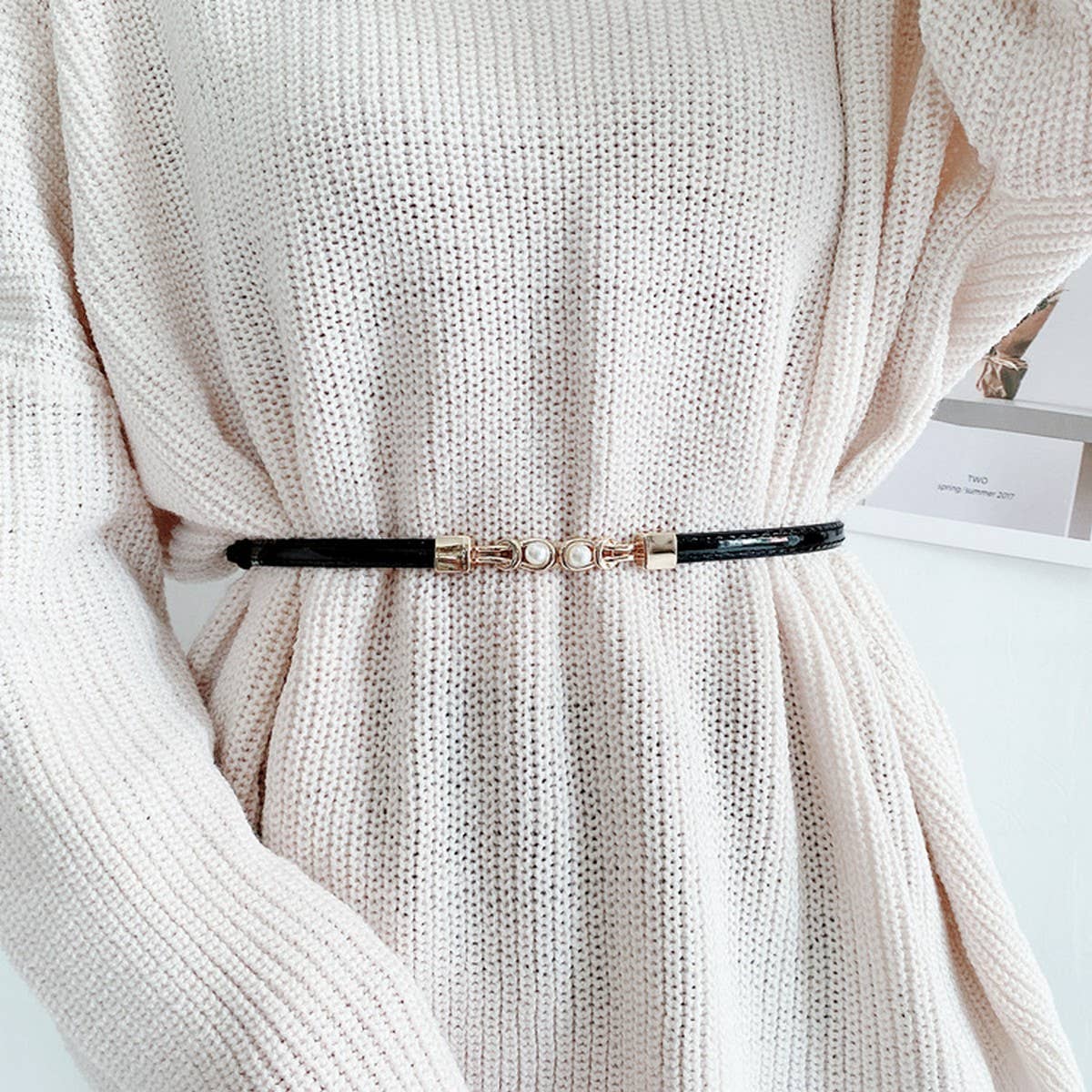 Women'S Simple Waist Slim Belt_Cwabe0653