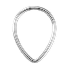 TEARDROP GEOMETRIC NOSE RING IN STAINLESS STEEL_CWMM9541