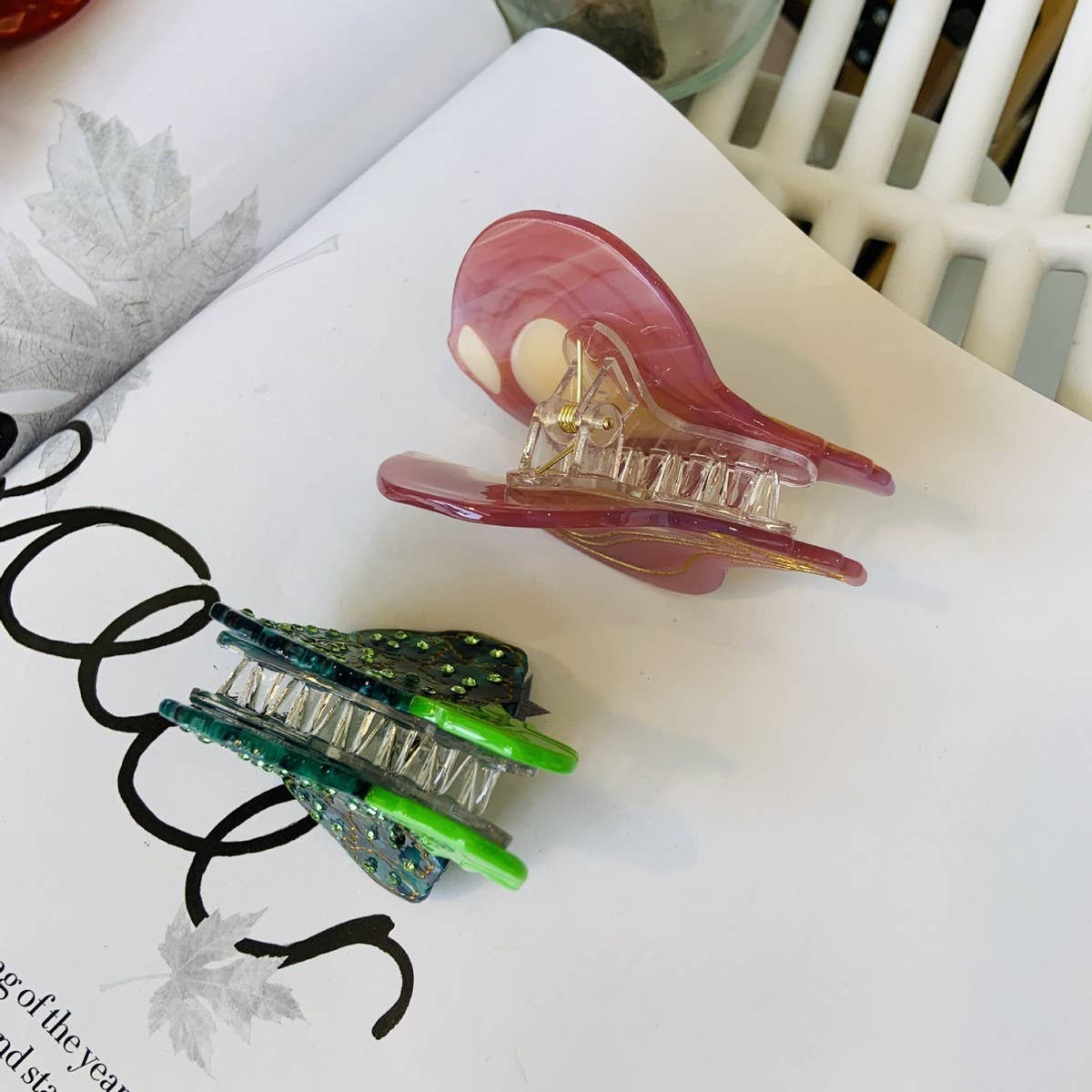 Cwaha1543_Funny Vegetable Hair Claw Clip
