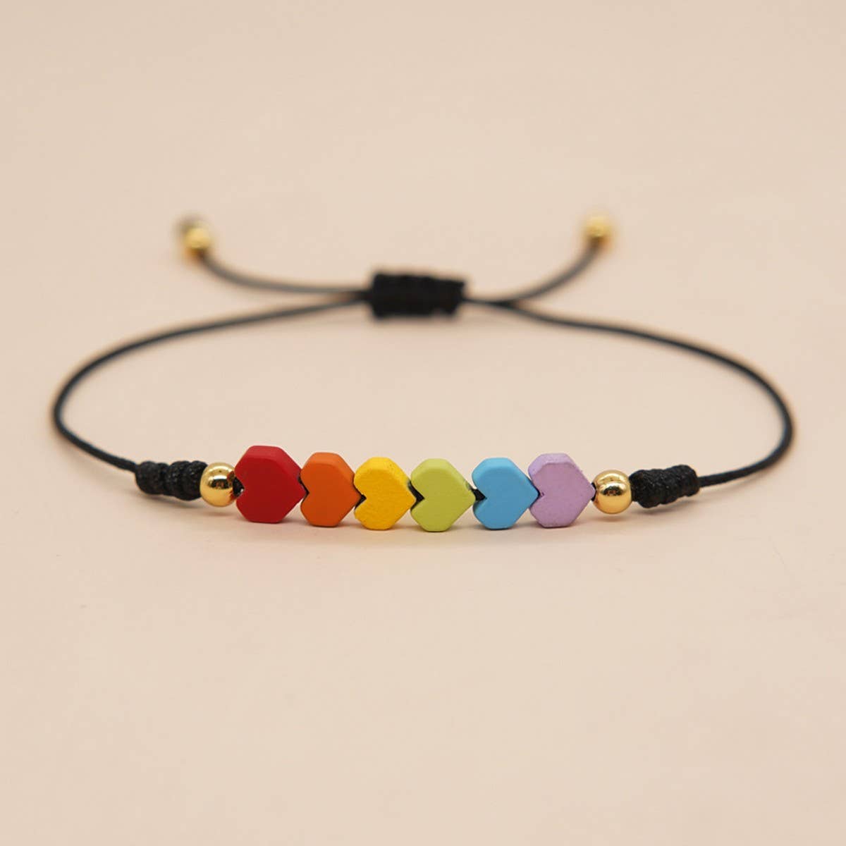 COLORFUL IRON GALLSTONE VALENTINES DAY BRACELET_CWMM3811