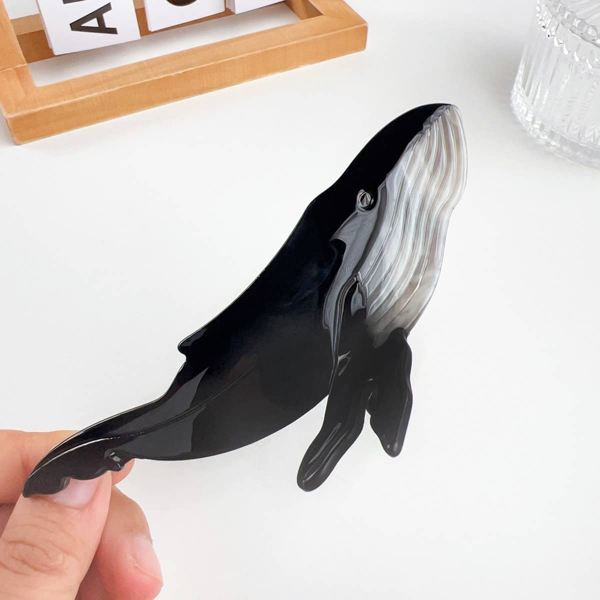 Cartoon Whale Personality Aesthetic Hairpin_Cwaha1490