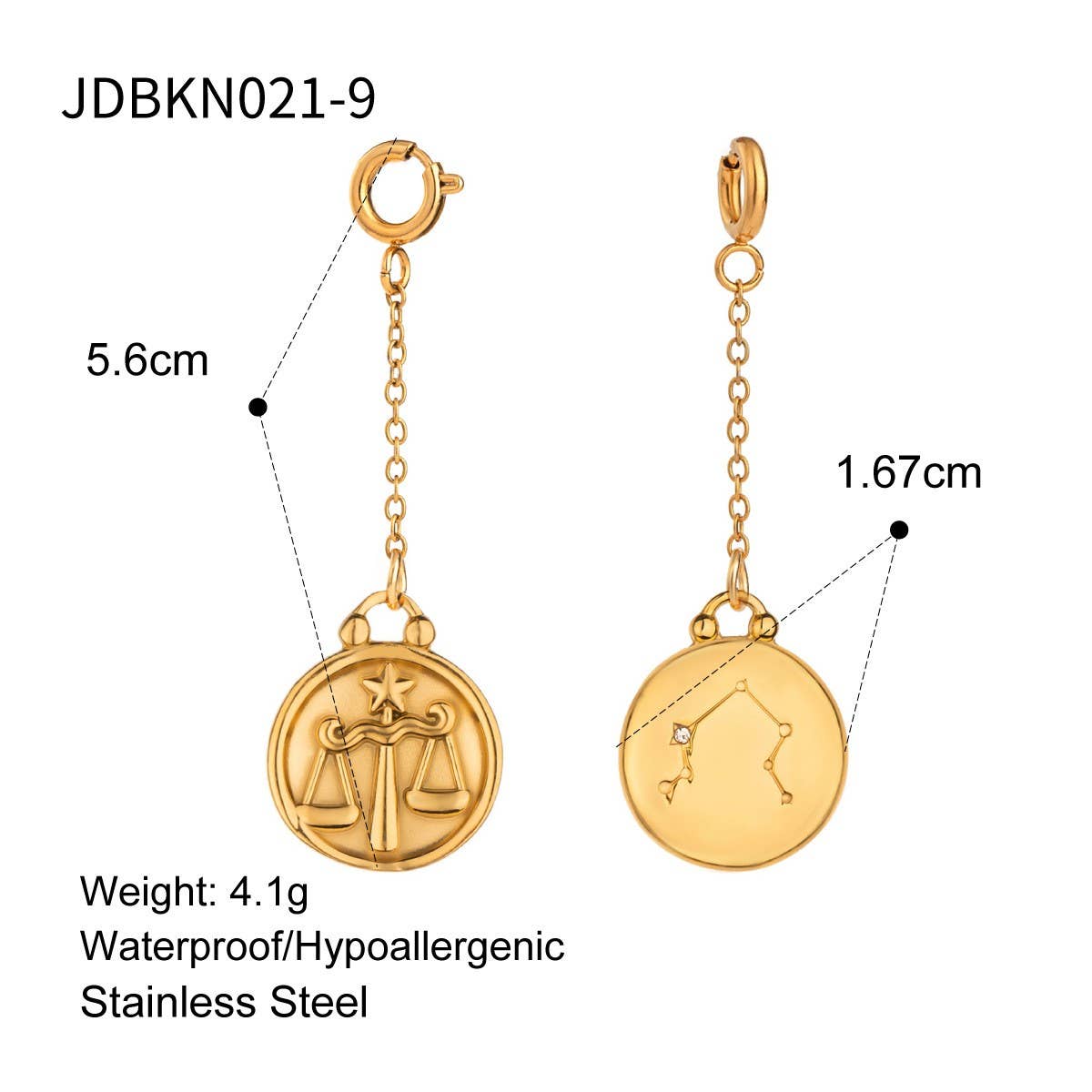 JEWELRY TWELVE CONSTELLATIONS BIKINI DIY PENDANT_CWMM4681