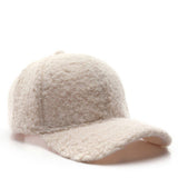 Winter Solid Color Fleece Baseball Hat For Women Cwah2821
