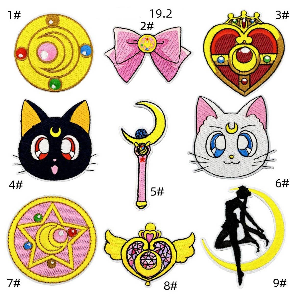 GIRL CARTOON MAGIC WARRIOR EMBROIDERED PATCH_CWMM4069