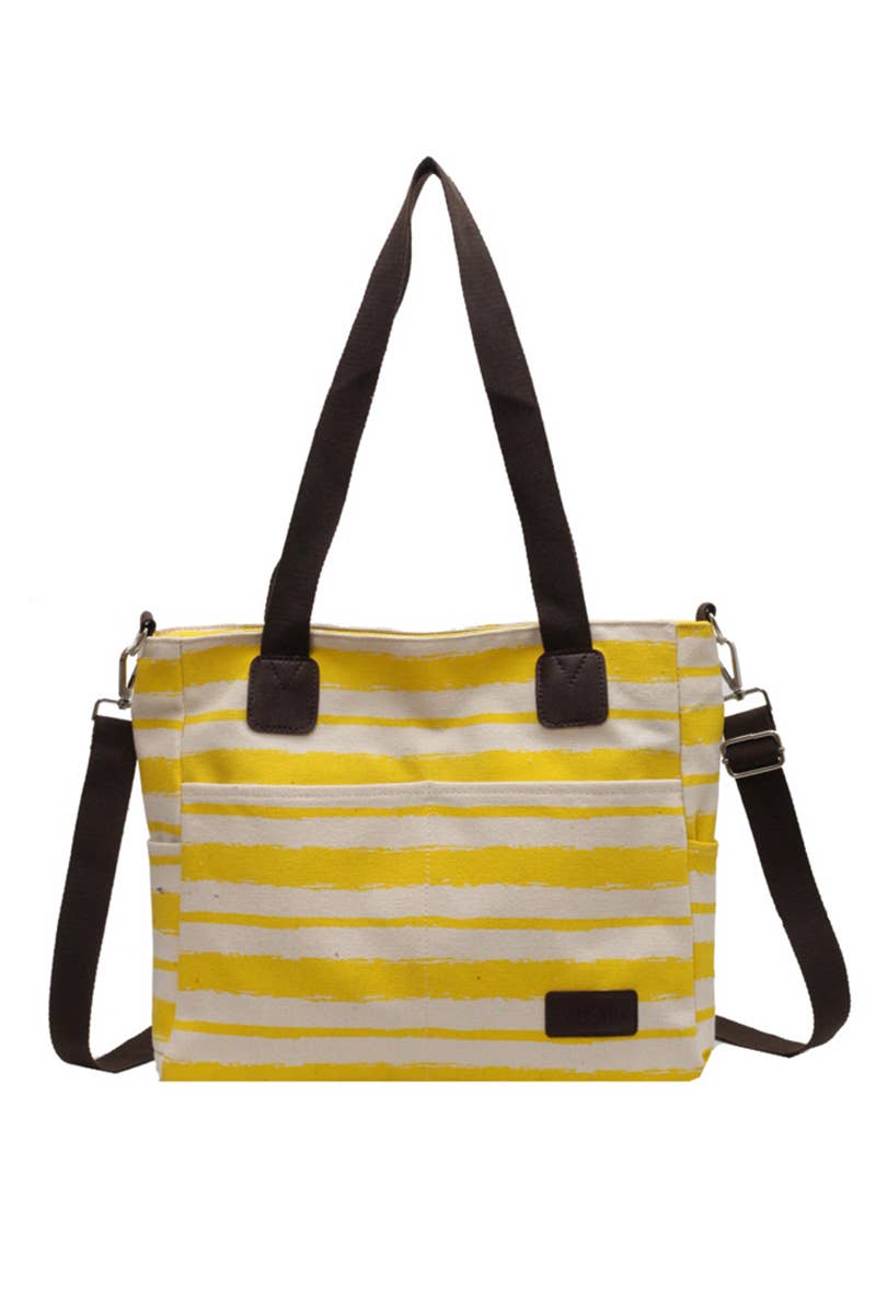 STRIPE SQUARE SHOPPERS BAG_CWAB0513