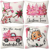 NEW ARRIVAL PINK SANTA CLAUS PILLOWCASE_CWMM1384