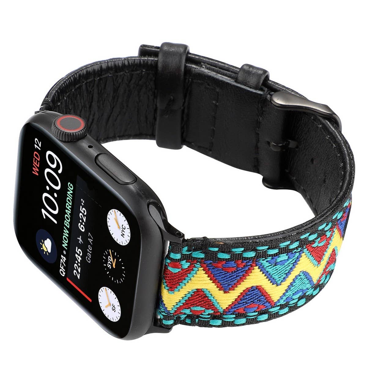 APPLE WATCH IWATCH9 ETHNIC STYLE LEATHER STRAP_CWWW0059