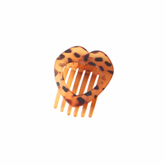 FLAT HEART HAIR CLIP STRONG GRIP DUCKBILL_CWAHA6512