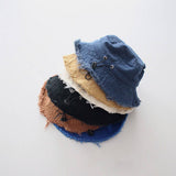 CHILDRENS PERSONALIZED OLD FUR EDGED BUCKET HAT_CWAH2866