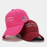 RED BASEBALL HAT MAKE AMERICA GREAT AGAIN CWAH2023