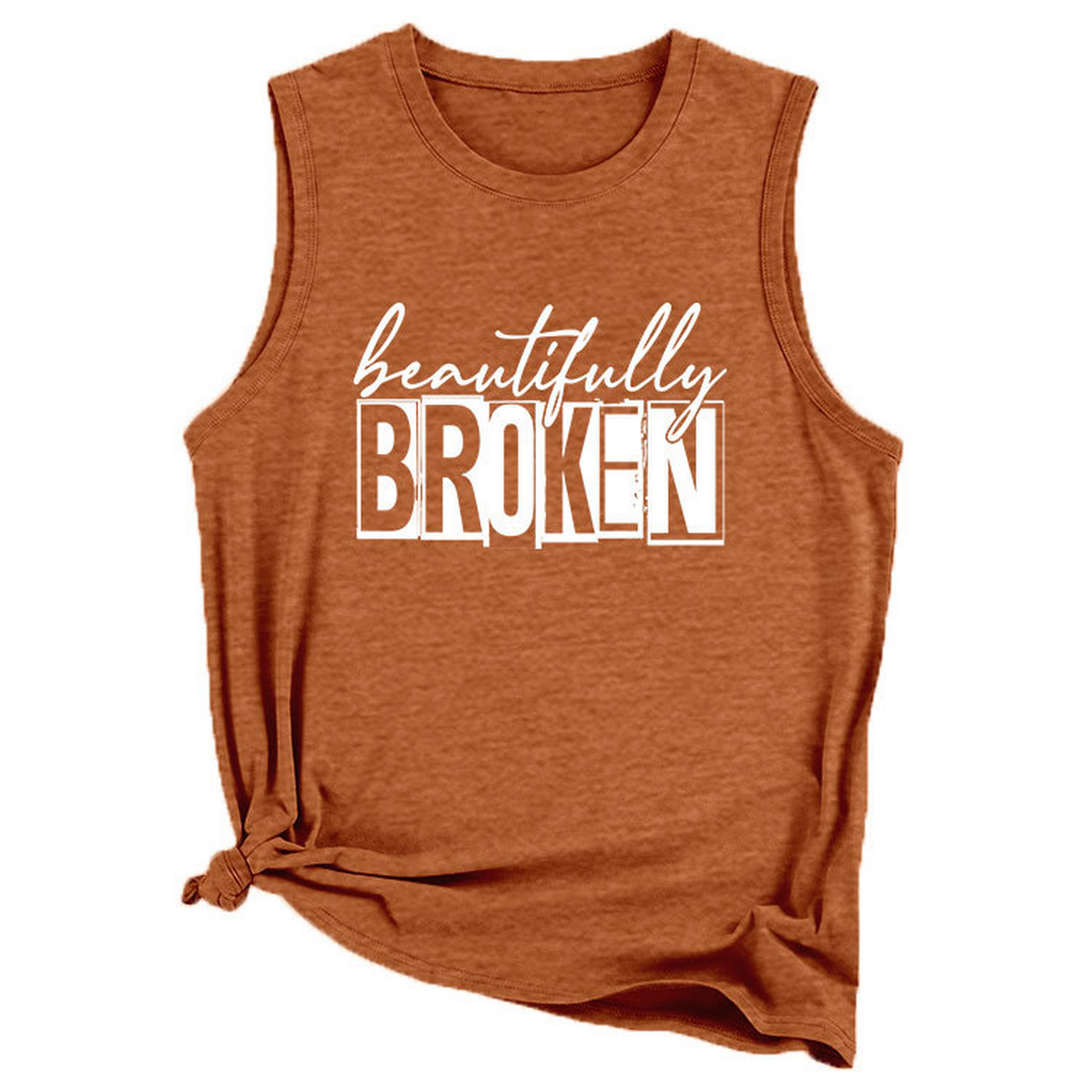 Wome Casual Plus Size Tank Top, Loose Fit_Cwttsl0422