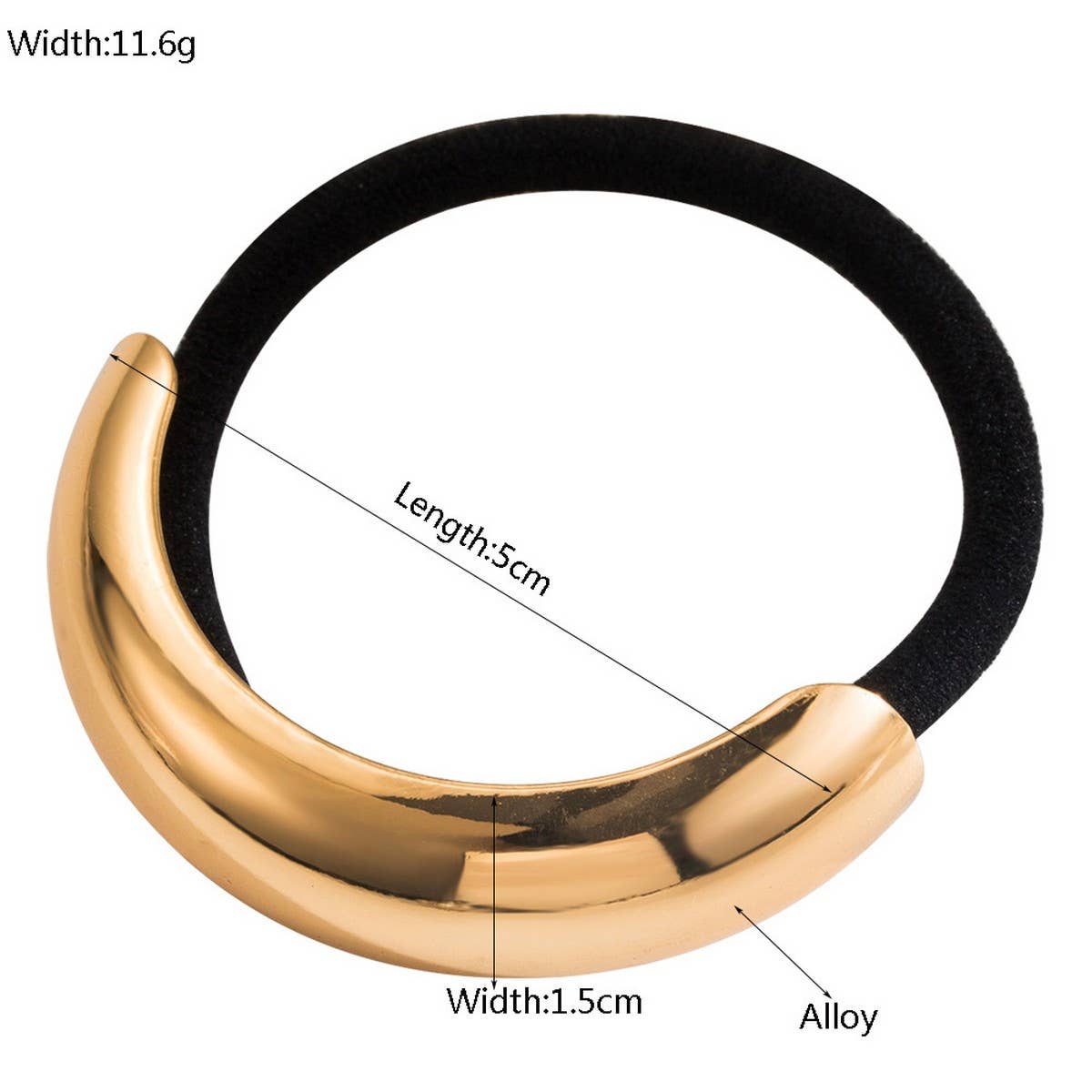 MINIMALIST METAL CROSS HAIR TIE FOR PONYTAILS_CWAHA6209